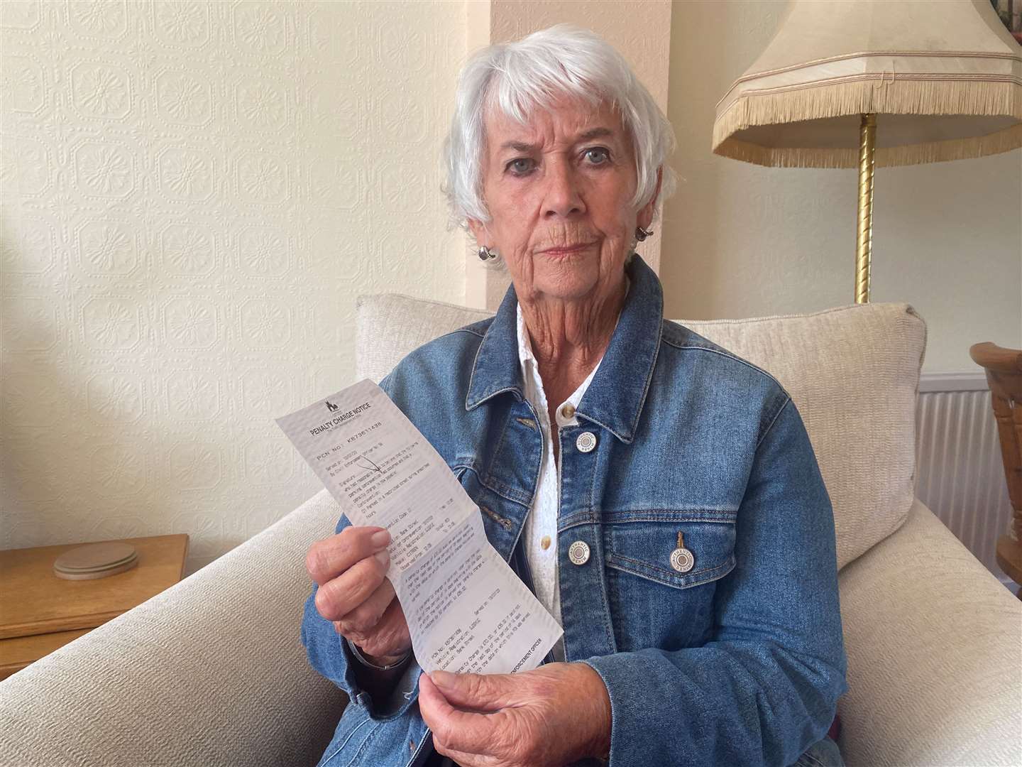 Anne Belworthy, 87, was ticketed for leaving her hatchback in the pedestrianised zone on Bank Street in Herne Bay
