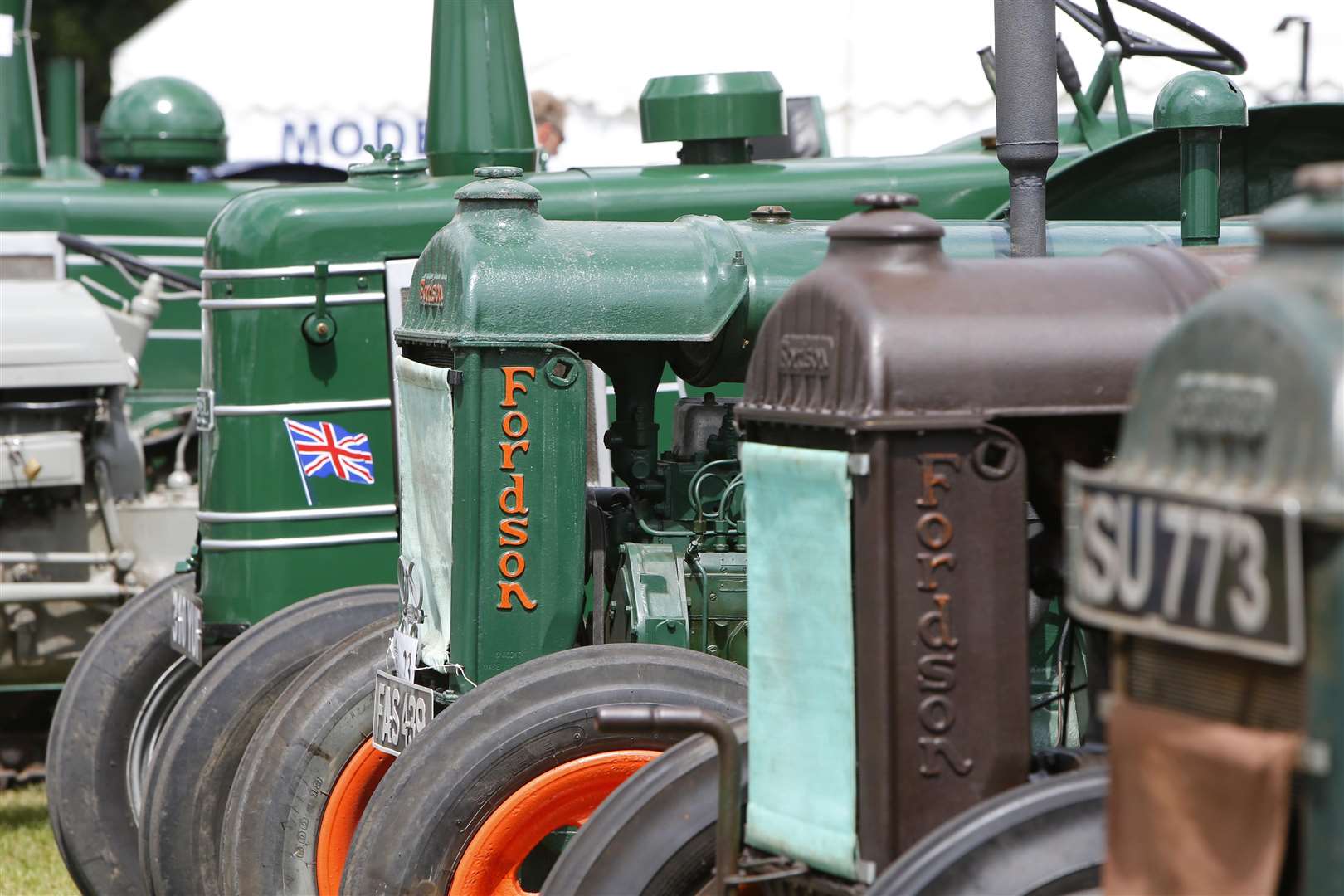 Haynes Agricultural has sold tractors for 100 years - like some of these vintage models on display at last year's Kent Show