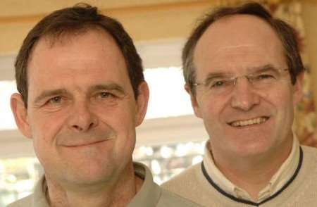 Twins Paul and Andrew Butler were born on Ferbuary 29, 1956. Picture: GARY BROWNE