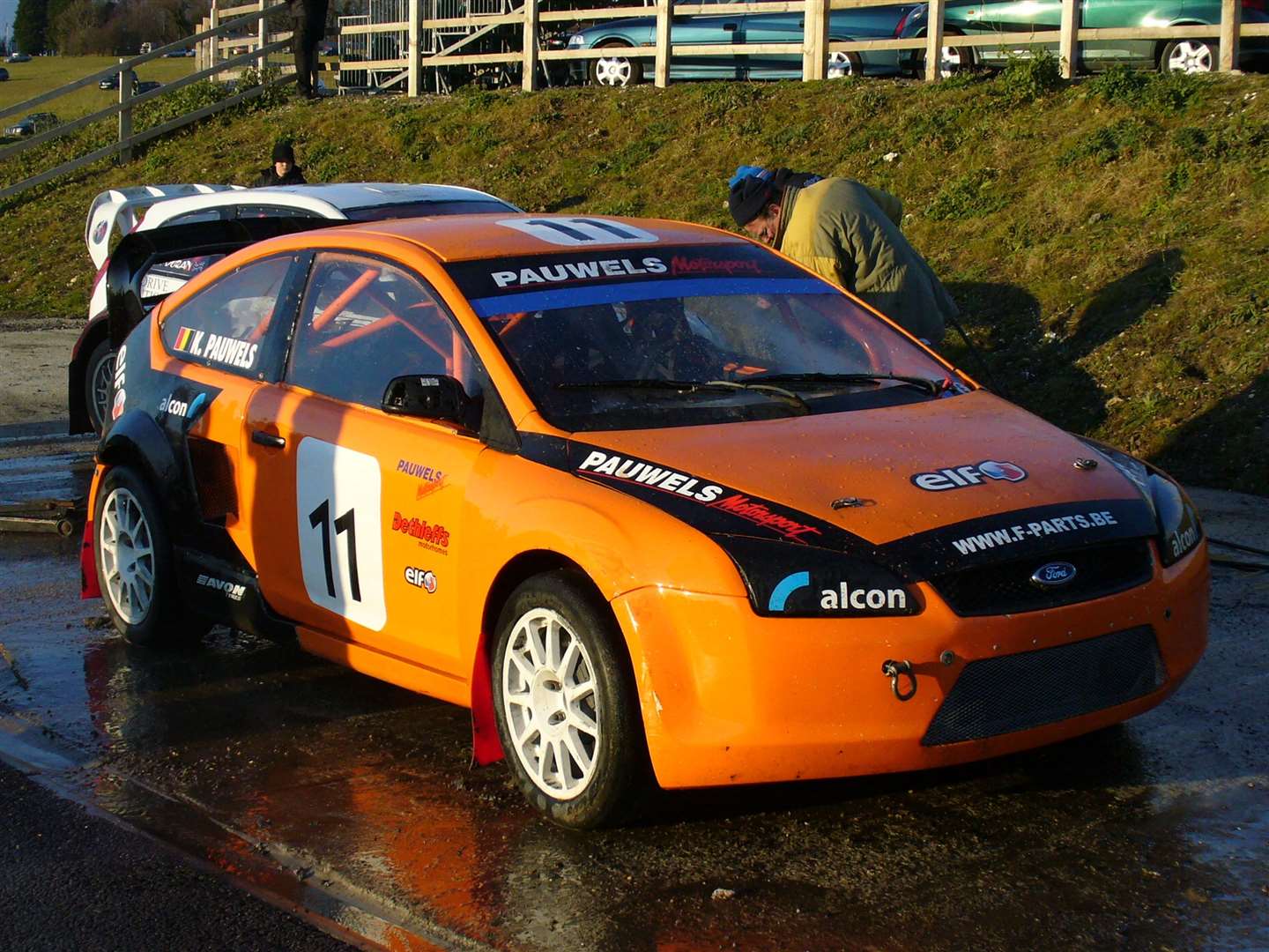 Like father, like son: Belgian Koen Pauwels was a Lydden regular in his Ford Focus, as seen here at a Winter Series event in 2009... Picture: Vic Wright