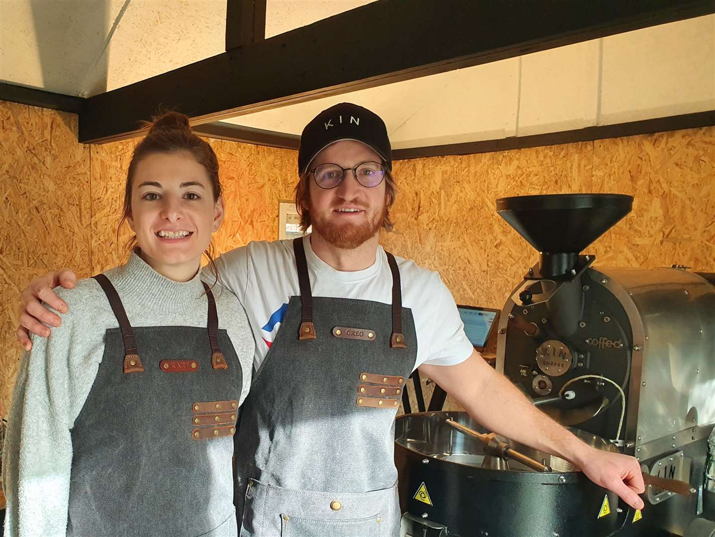 Greg Salmon and Kate Frost, proprietors of Kin Coffee