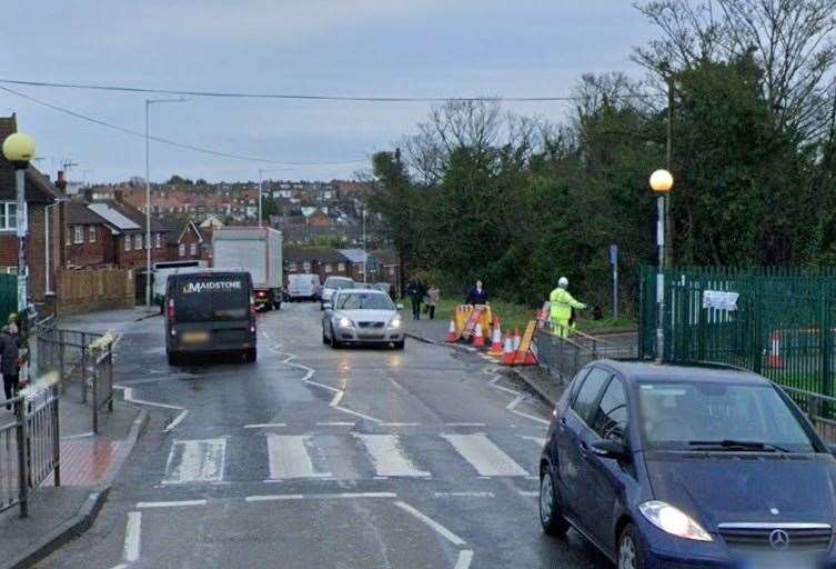 A white Nissan car was involved in a collision with a pedestrian at a zebra crossing in College Road, Margate, near to the junction with St Peter's footpath. Picture: Google