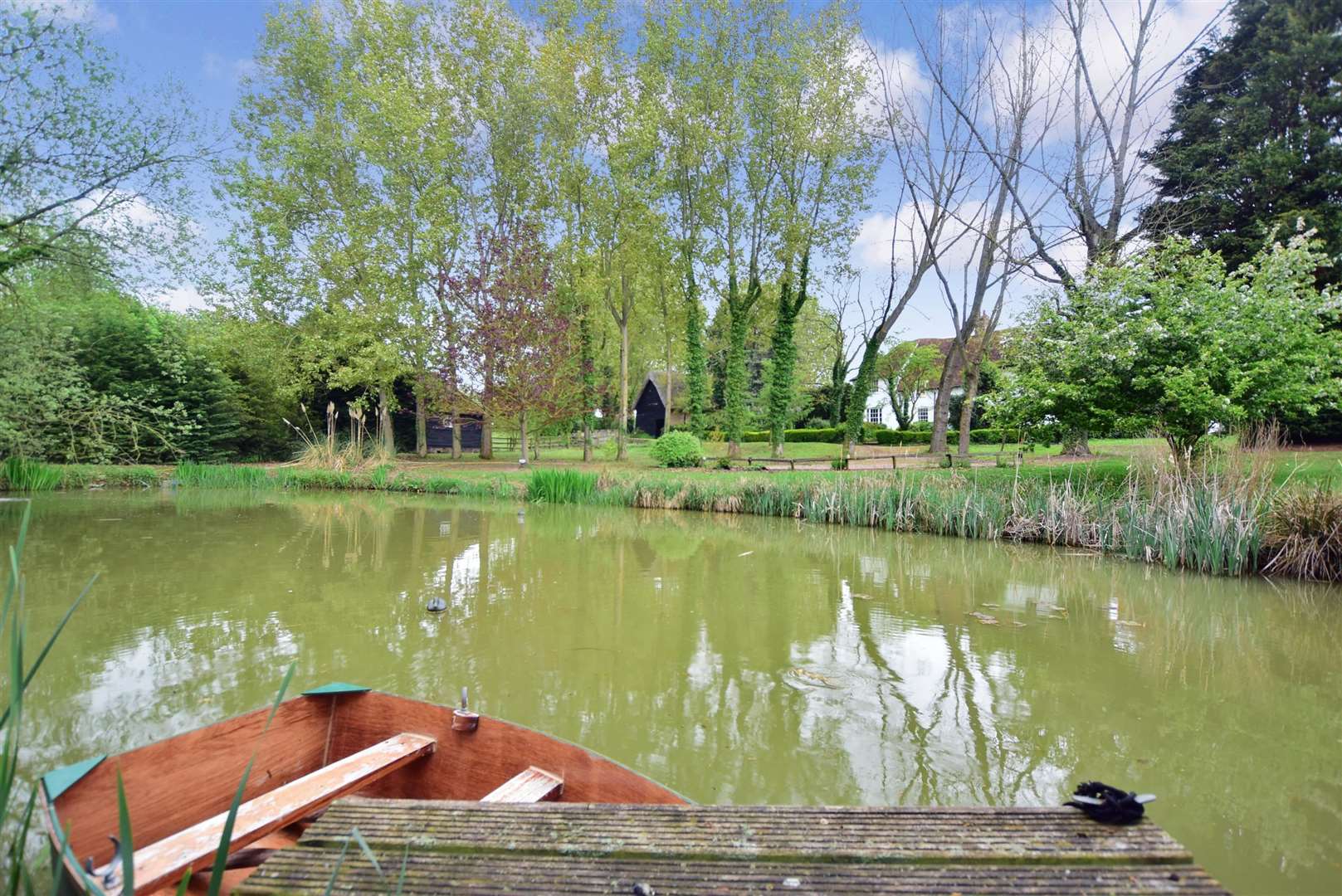 The lake at Ratling Court, Aylesham Picture: Jackson-Stops