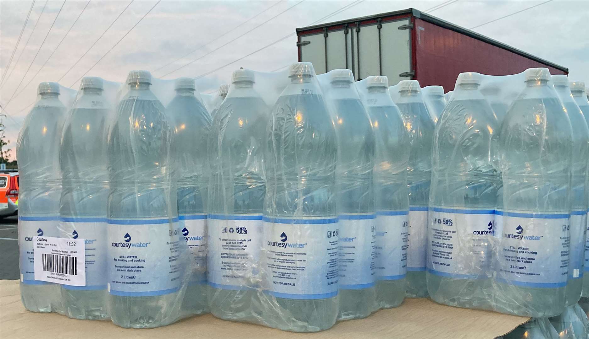 Bottled water is now being distributed by Southern Water