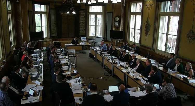 One of the Local Plan hearings in Maidstone last September