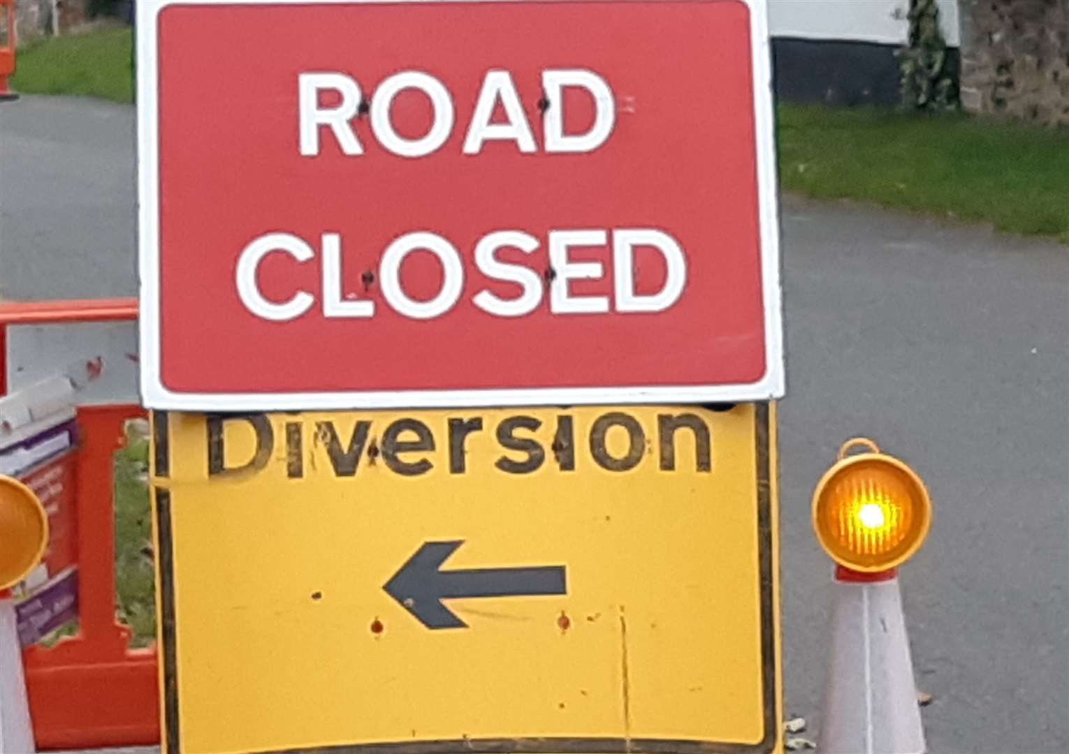 Station Road in Crayford, near Dartford has been closed in part to fix a water leak