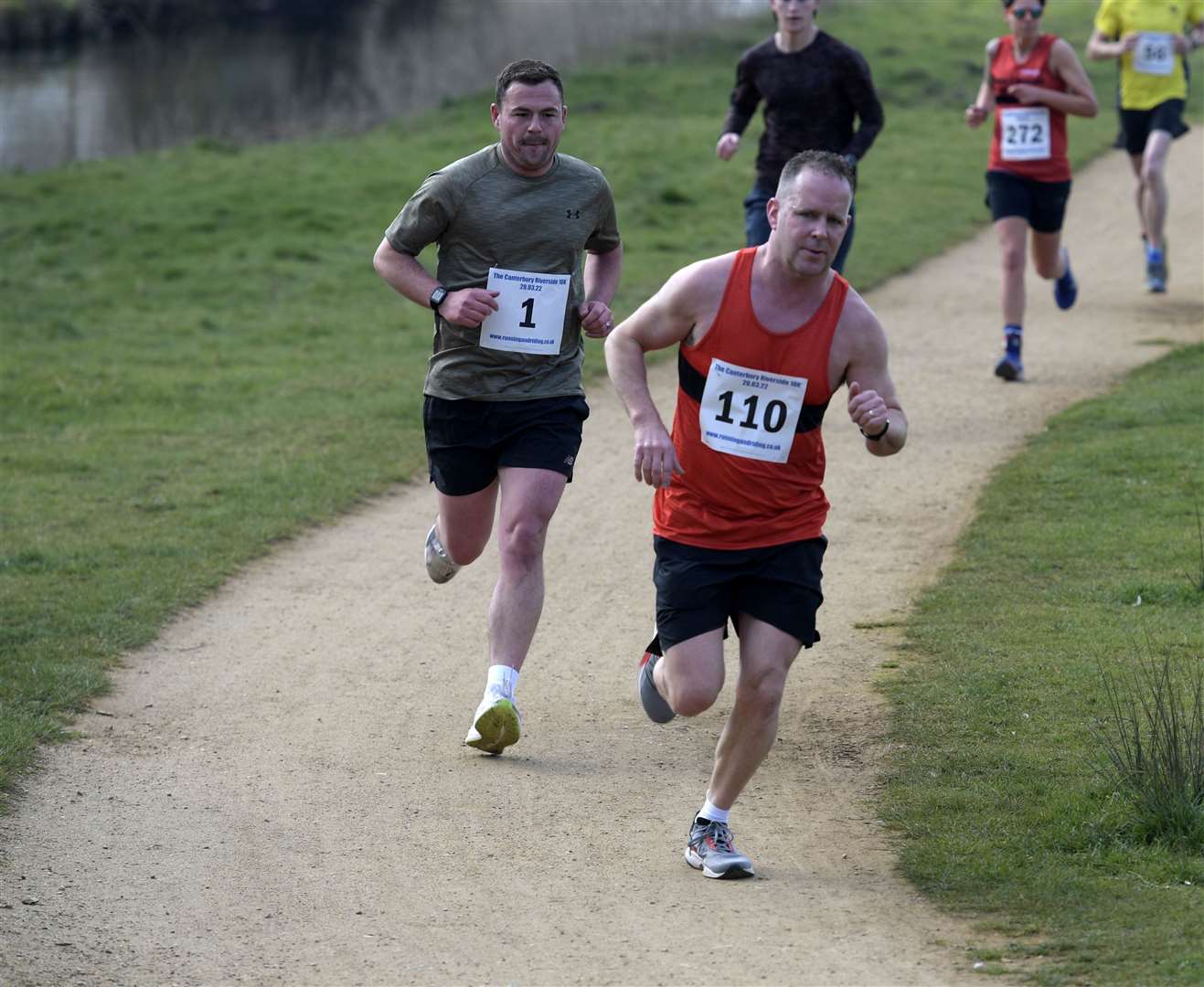 James Abbott (number one) came 12th while Medway & Maidstone AC's Gary Hughes finished 20th. Picture: Barry Goodwin