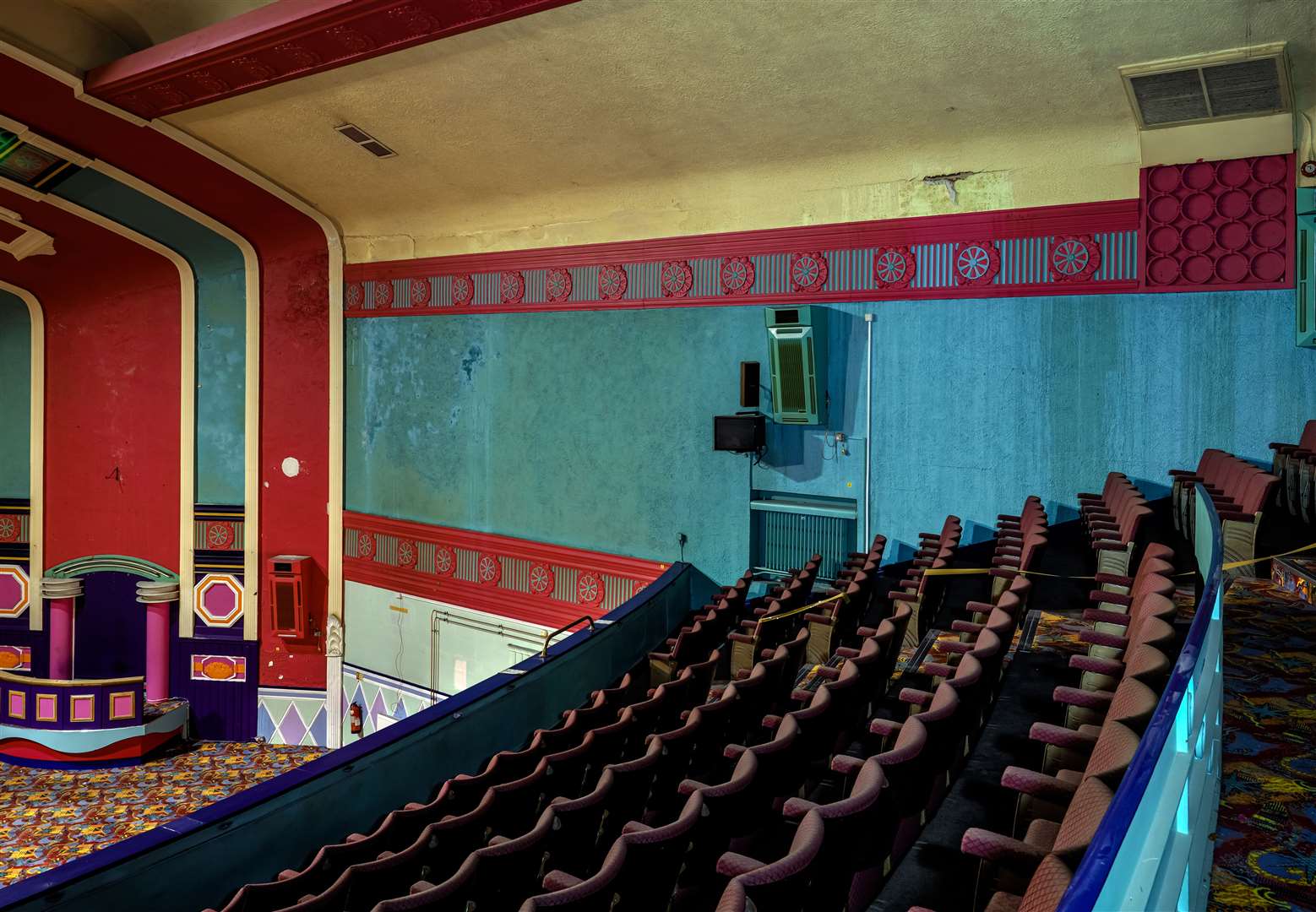 The cinema seats remain inside the site, as this photo from September shows. Picture: Ian Grundy