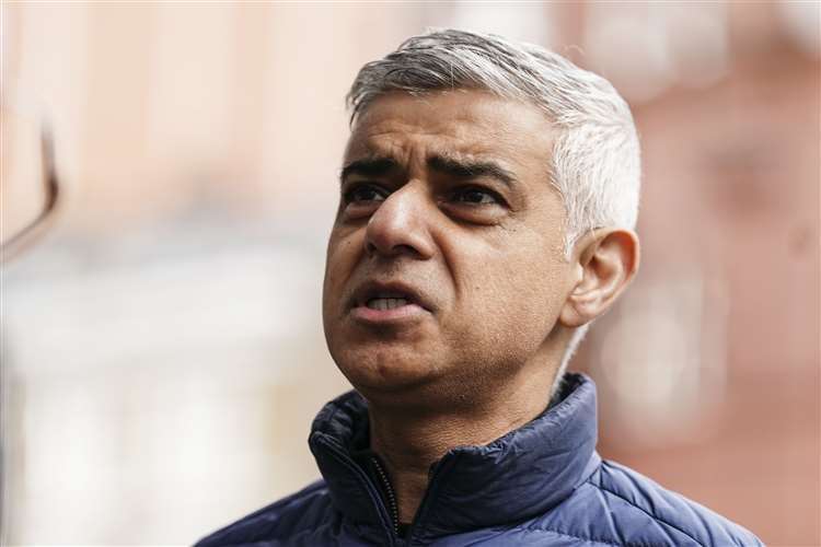 Mayor of London Sadiq Khan said he was “disgusted” by the messages. Picture: Jordan Pettitt/PA