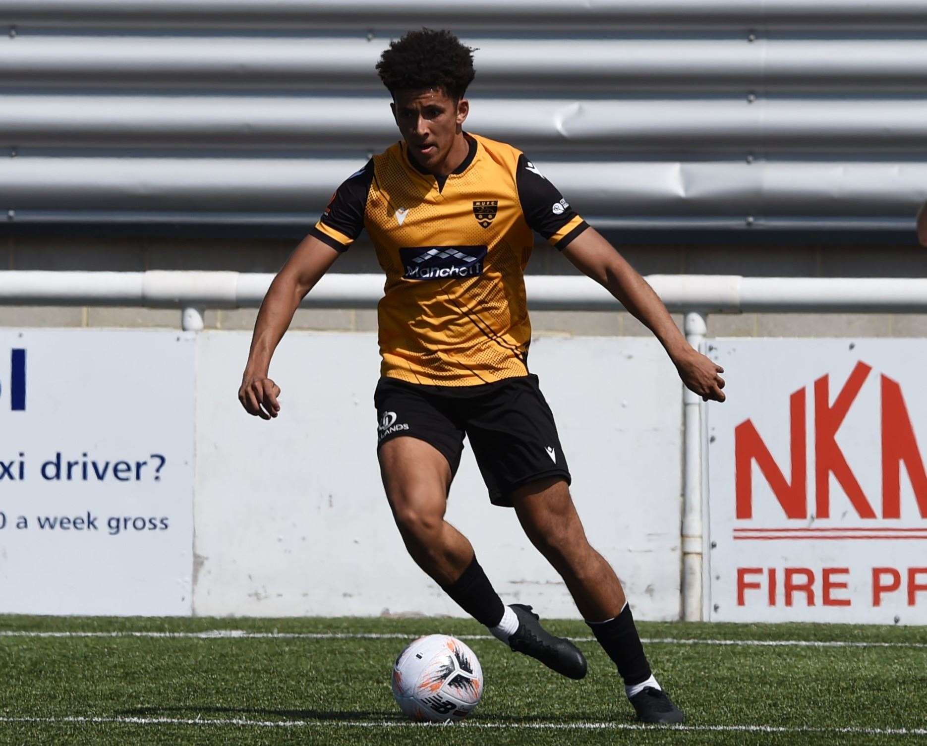 Sol Wanjau-Smith in pre-season action against Enfield Picture: Steve Terrell