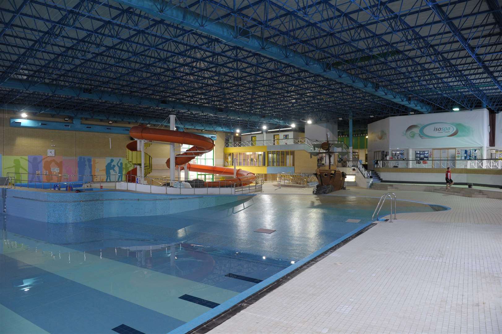 The swimming pool area at The Swallows