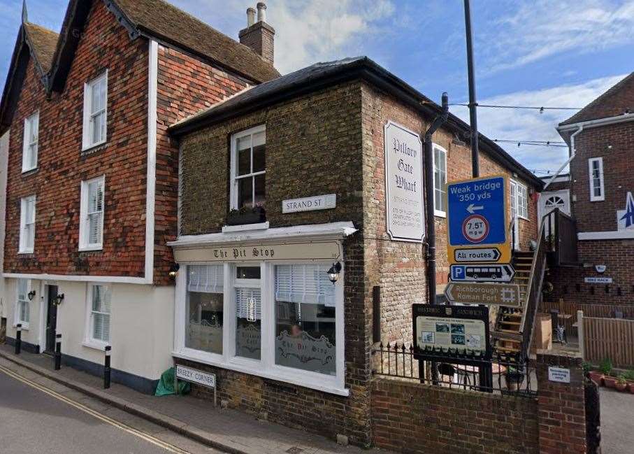 The Pit Stop Cafe in Sandwich has shut. Picture: Google