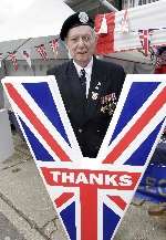 Fredierick Searle celebrates with the royal British Legion. PD*801177