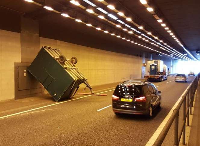 This was the scene in the tunnel. Picture: Kent 999s.