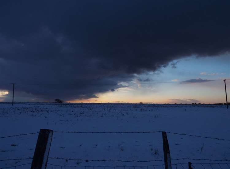 Clouds over the snow in Swale. Picture: Damn_M3ZZF (30314465)