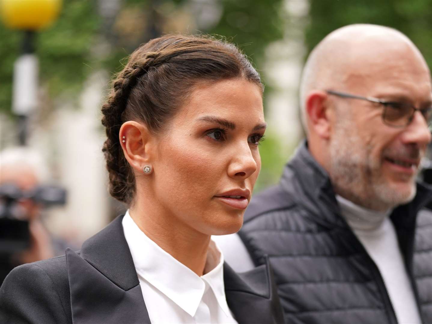 Rebekah Vardy arrives at the Royal Courts Of Justice in London (Yui Mok/PA)