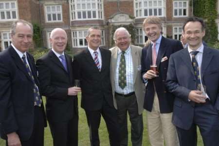 Minister for the South East Jonathan Shaw (second left) with guests at the NFU garden party