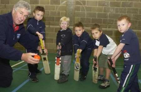 GRAHAM GAYTON: leaving with some good memories of Thanet children playing cricket