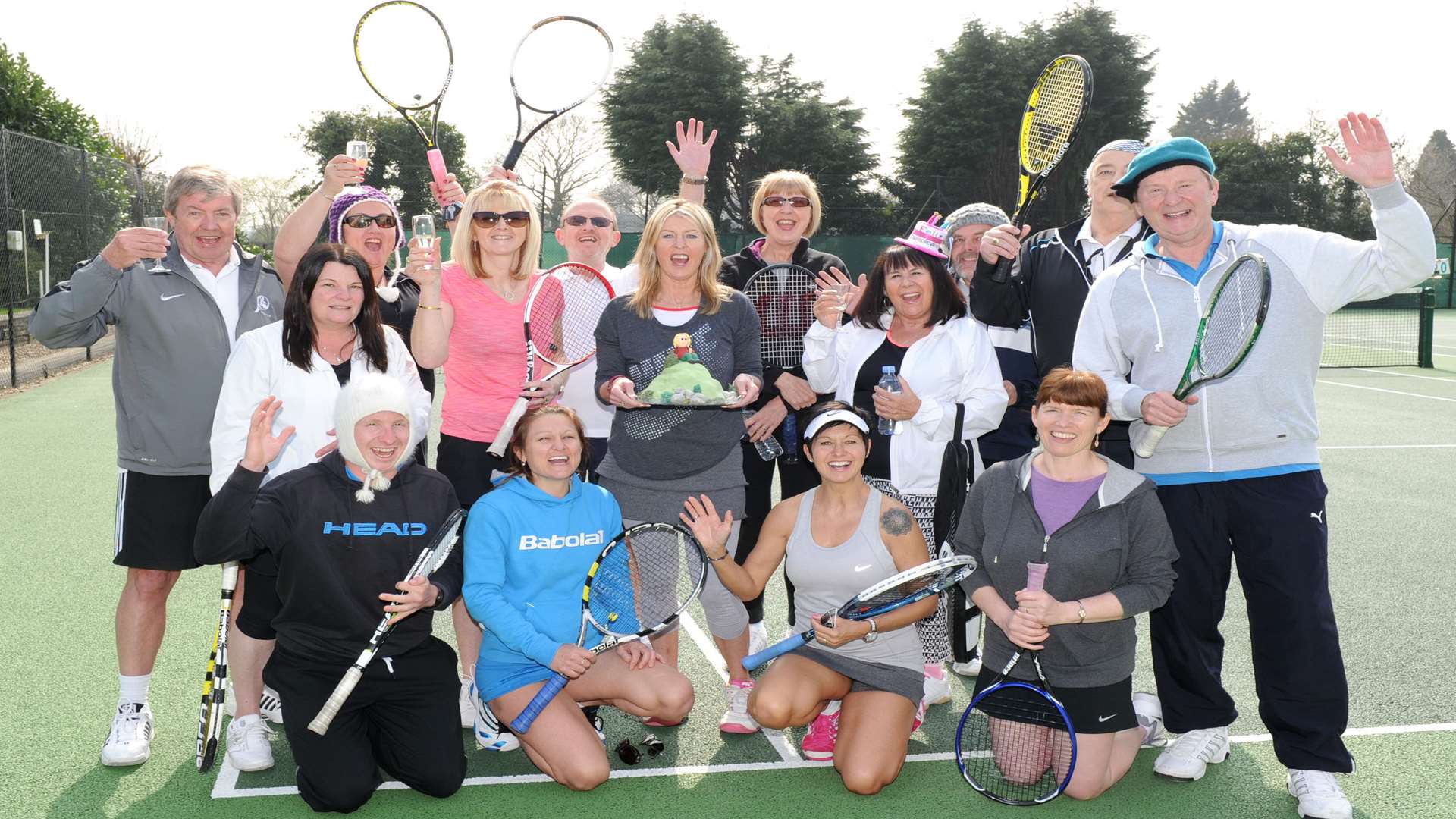Supporters of Lynda Dixon held a mini tennis tournament