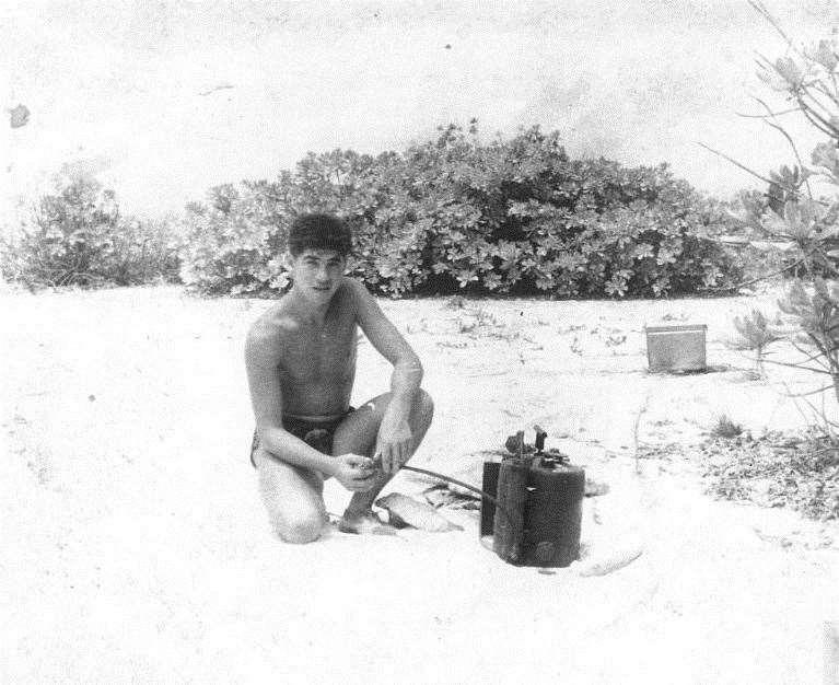 Terry Quinlan on Christmas Island in 1957