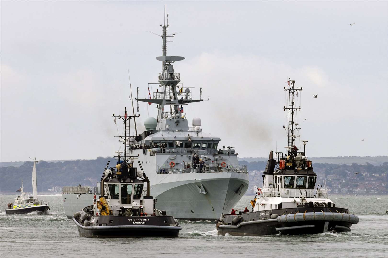 HMS Medway entering Portsmouth in June 2019. Picture: Royal Navy. (16377411)