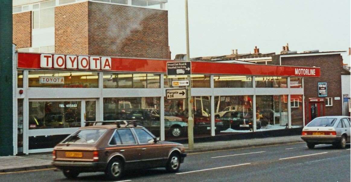 The first Motorline Toyota showroom in Union Street, Canterbury