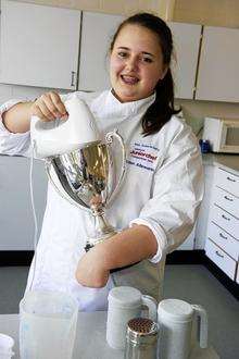 Eden Allsworth, who won the National Juniorchef 2012 competition
