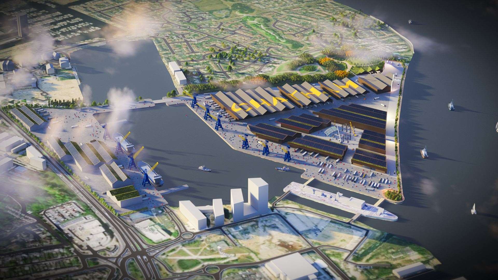 SPPARC architects have designed a masterplan for Chatham Docks. Picture: SPPARC