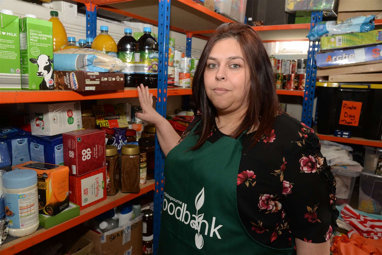 Esther Hurwood at the Sittingbourne Foodbank in East Street. Picture: Chris Davey