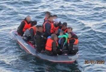 More migrants were rescued in French waters on Thursday, including five children from a boat that was taking on water. Picture: Prefecture maritime Manche et mer du Nord (Maritime Prefecture of the Channel and the North Sea) 