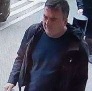 Police want to track down a man pictured on CCTV. Picture: Kent Police