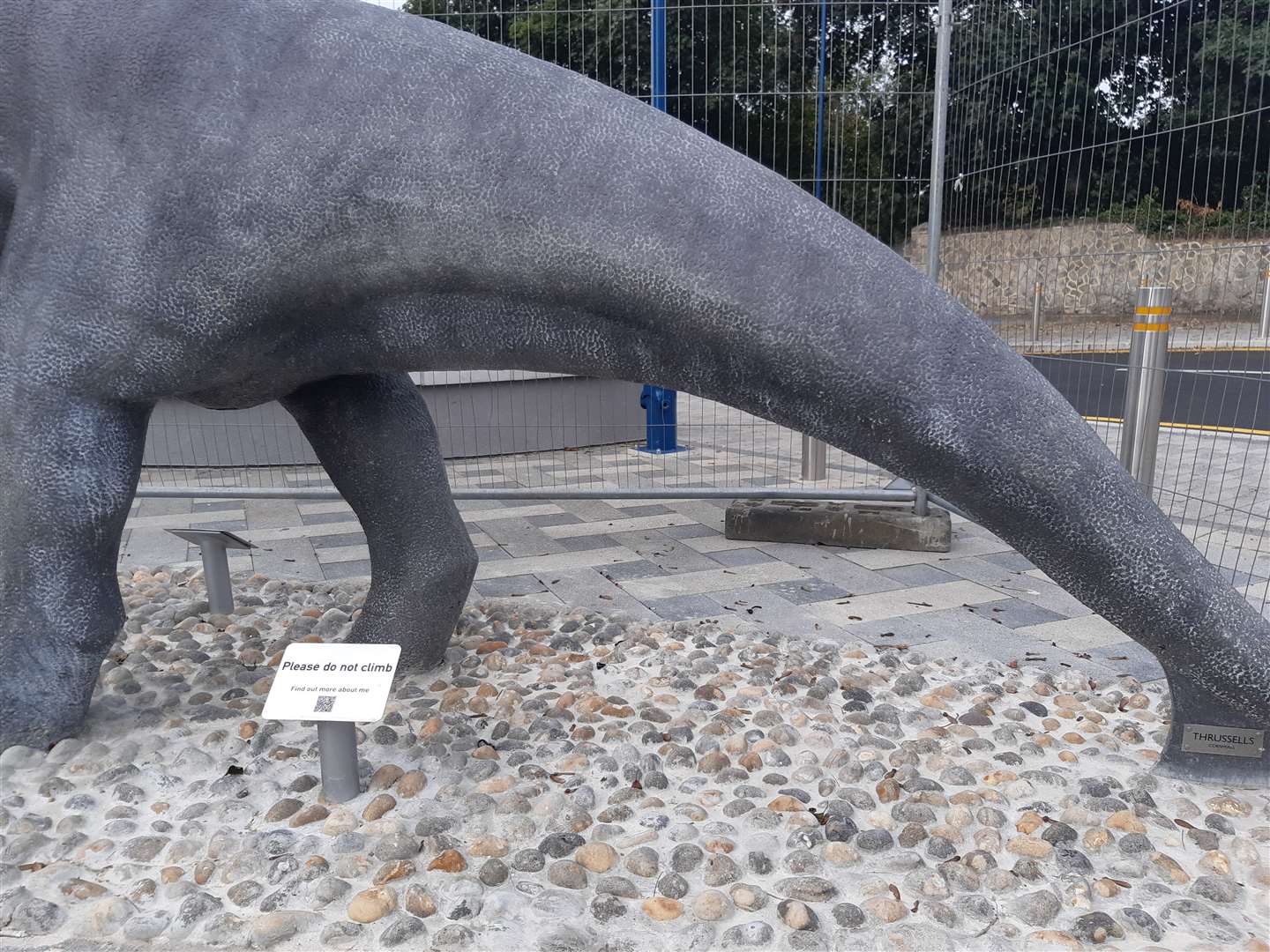The Mantellisaurus at Maidstone East Station lacks genitalia