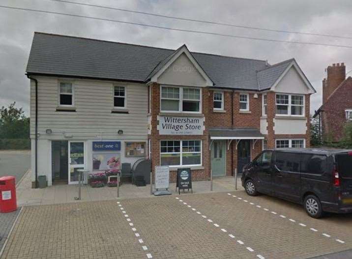The incident happened at the Wittersham Village Store. Picture: Google Street View