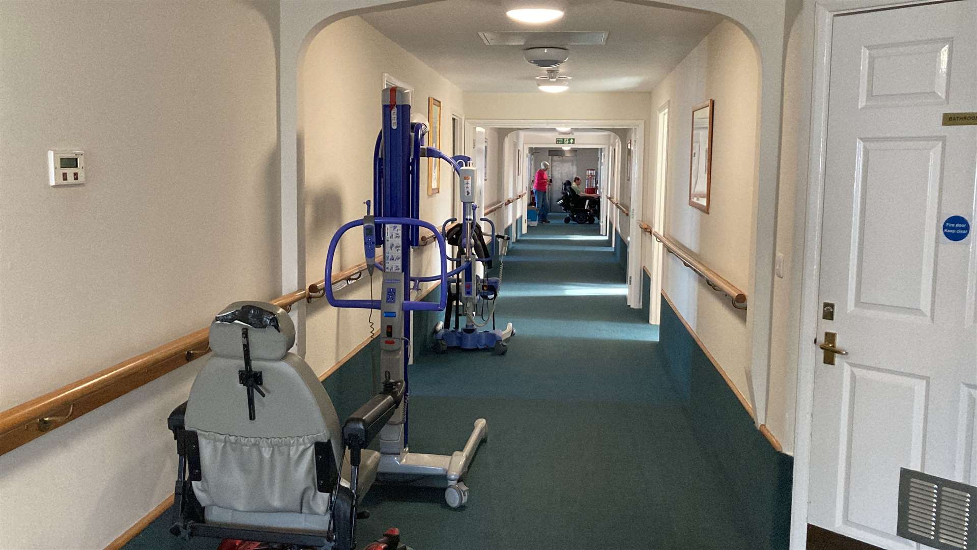 One of the corridors at the Little Oyster residential home on The Leas at Minster, Sheppey