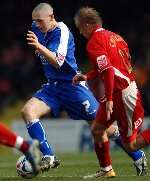Andrew Crofts tries to drive Gillingham forward. Picture: MATTHEW READING