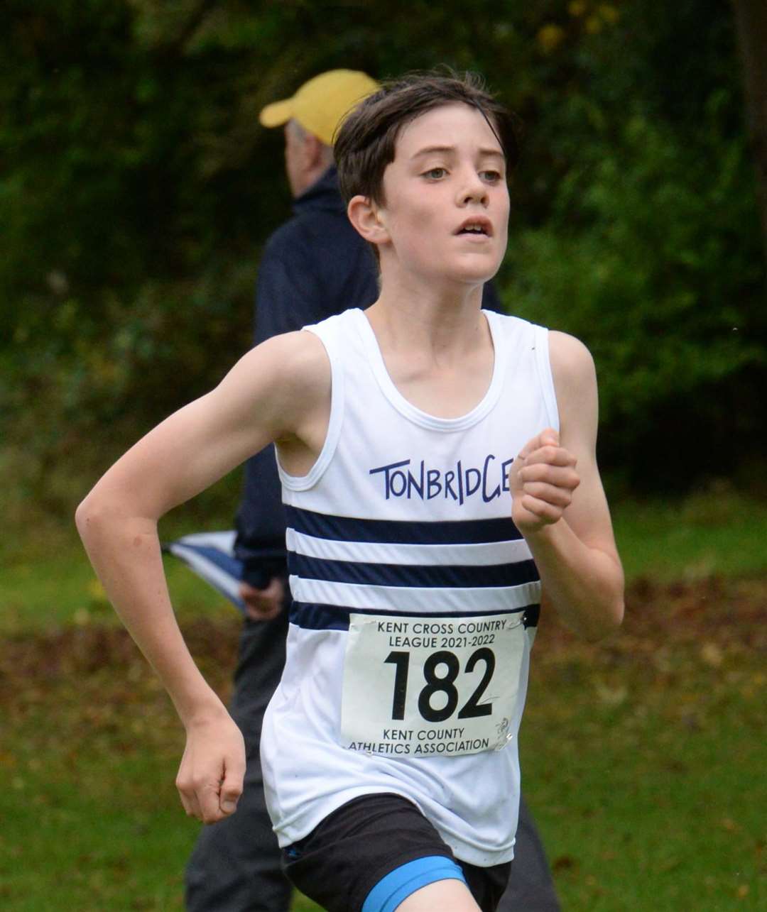 Jame Petrie of Tonbridge AC was second in the under-13 boys' race. Picture: Chris Davey (52347931)