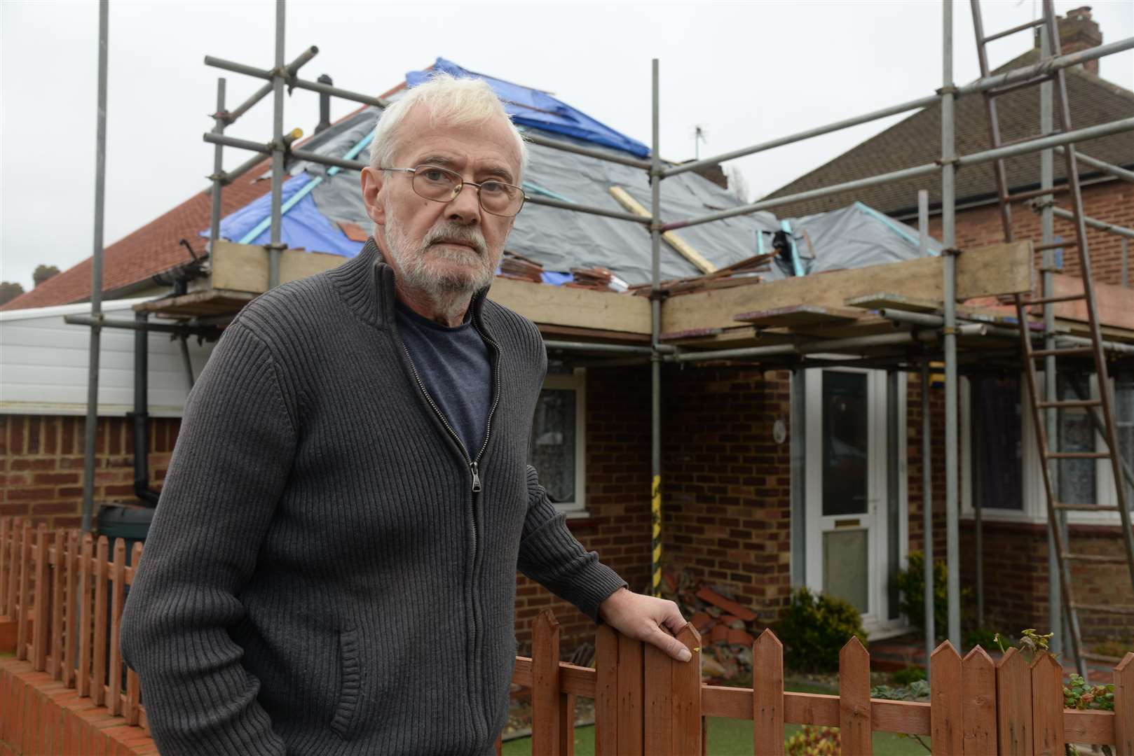 Malcolm Bishop of Strood who was tricked out of £73,000 to repair his roof. Picture: Chris Davey.
