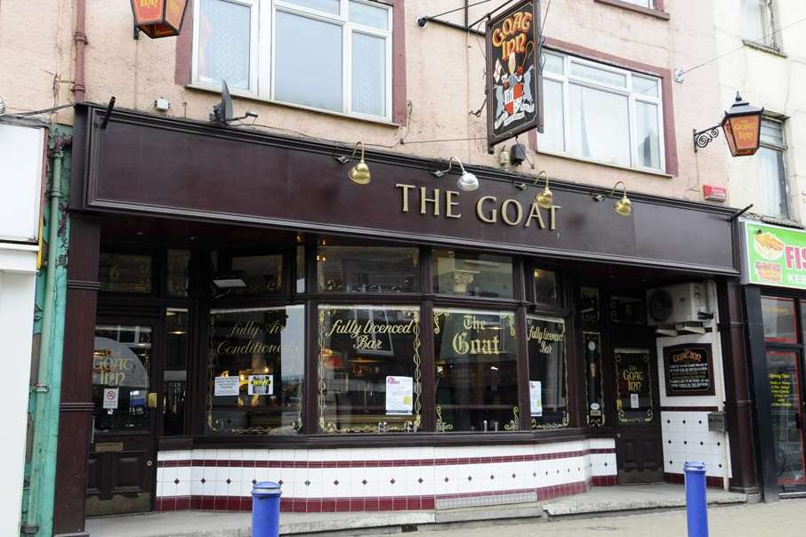 Violence broke out in The Goat pub in Sheerness