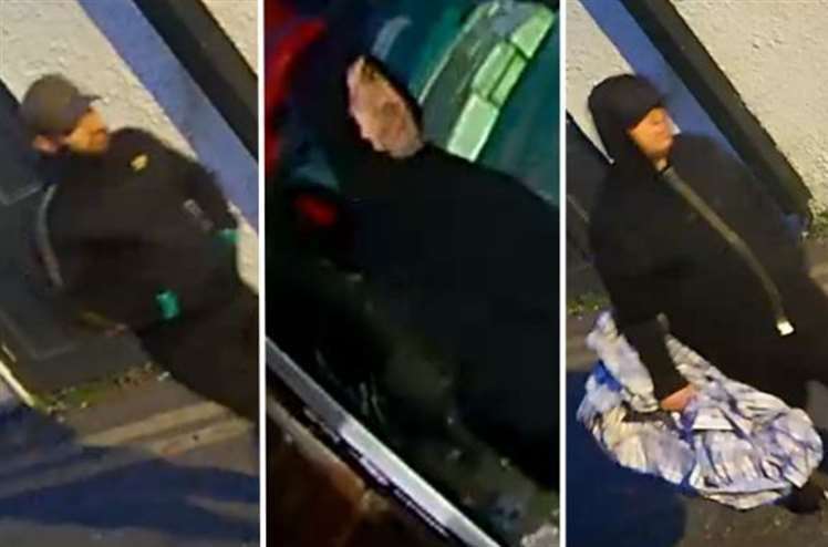 CCTV images of three men have been released by Kent Police