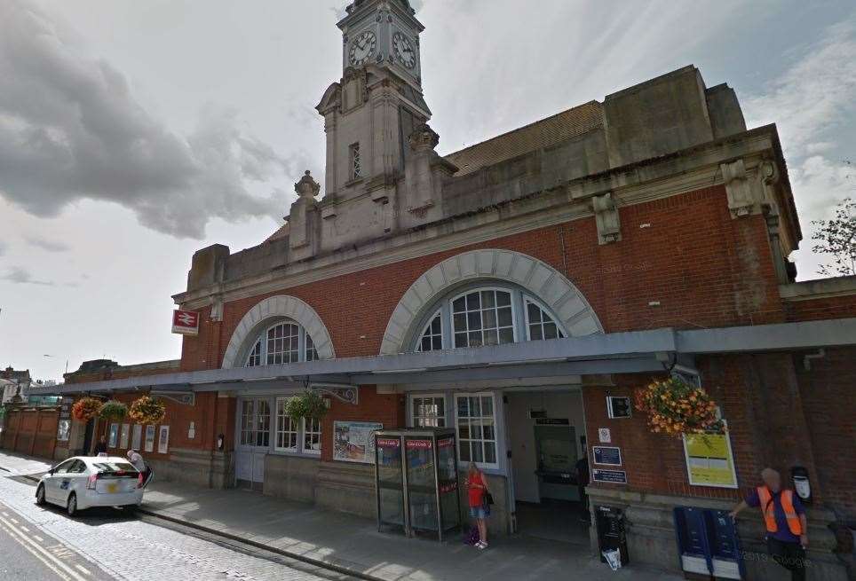 Tunbridge Wells train station... Stock picture