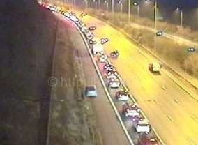 Huge delays after key road closed at Blue Bell Hill. Picture: Highways England