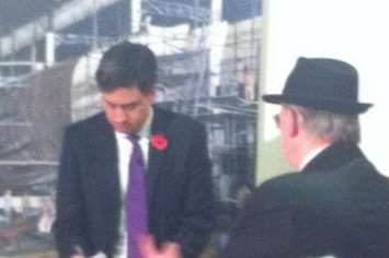 Ed Miliband visits Chatham