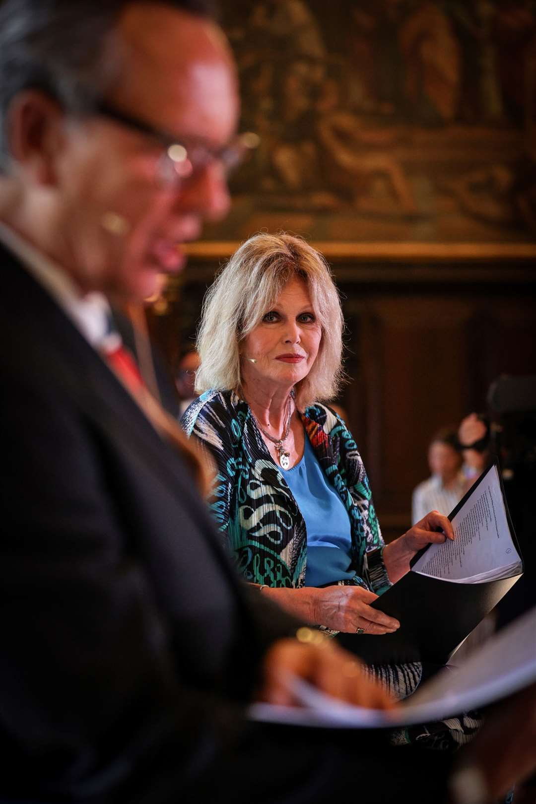 Dame Joanna Lumley and Richard E Grant gave readings (Adrian Dennis/PA)