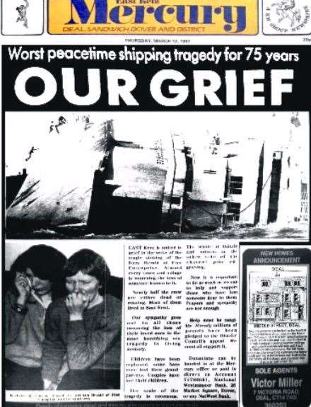 The KM's coverage of the Herald disaster, March 12, 1987
