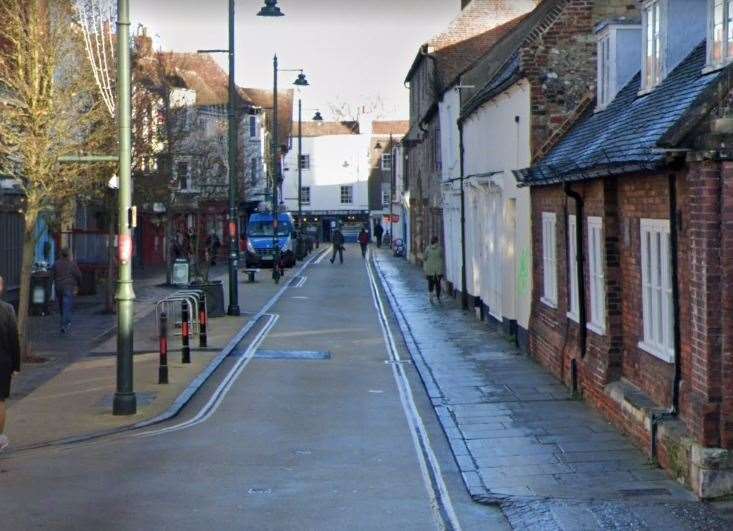 Palace Street in Canterbury city centre. Picture: Google