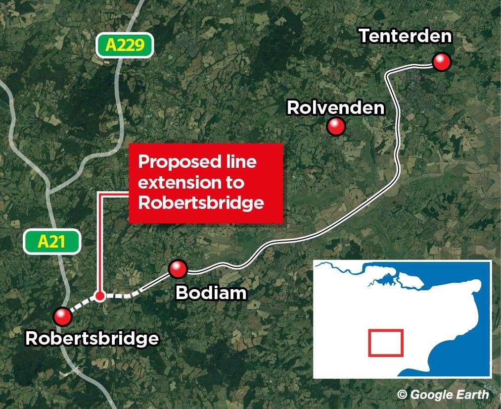 Work will begin to extend the line to Robertsbridge