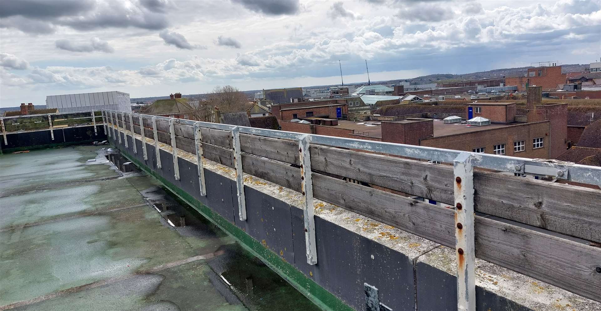 Teens have been spotted hanging off railings and firing catapults at Edinburgh Road car park
