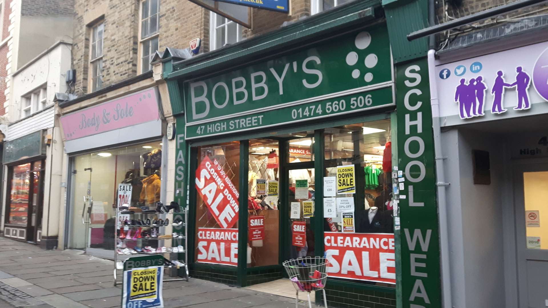 Bobby's in Gravesend High Street