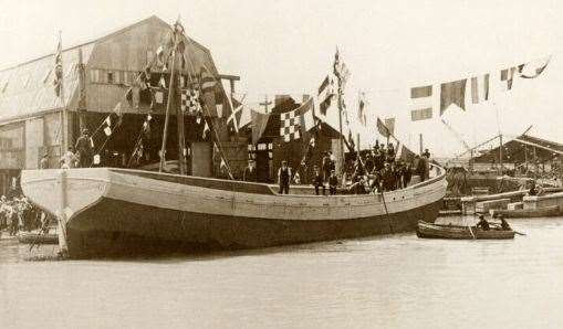 The Raybel when she was first launched in 1920. Picture: Raybel Charters