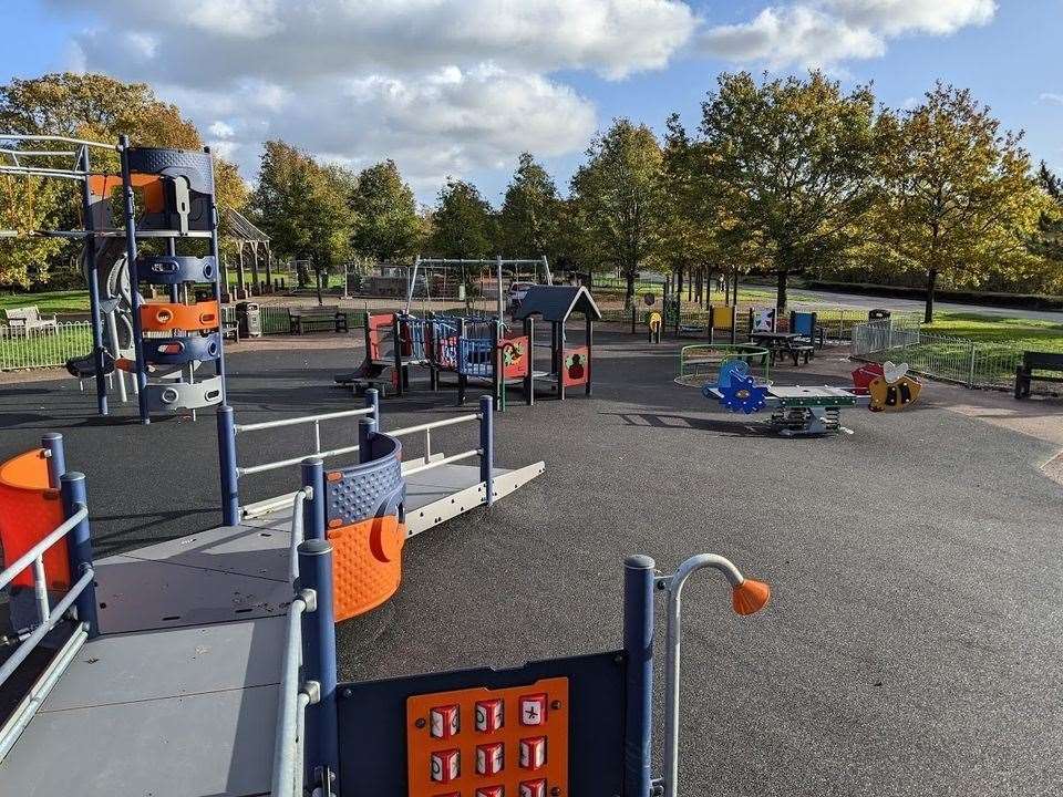 A new play area in Park Farm has opened as part of a £400,000 project. Picture: Ashford Borough Council